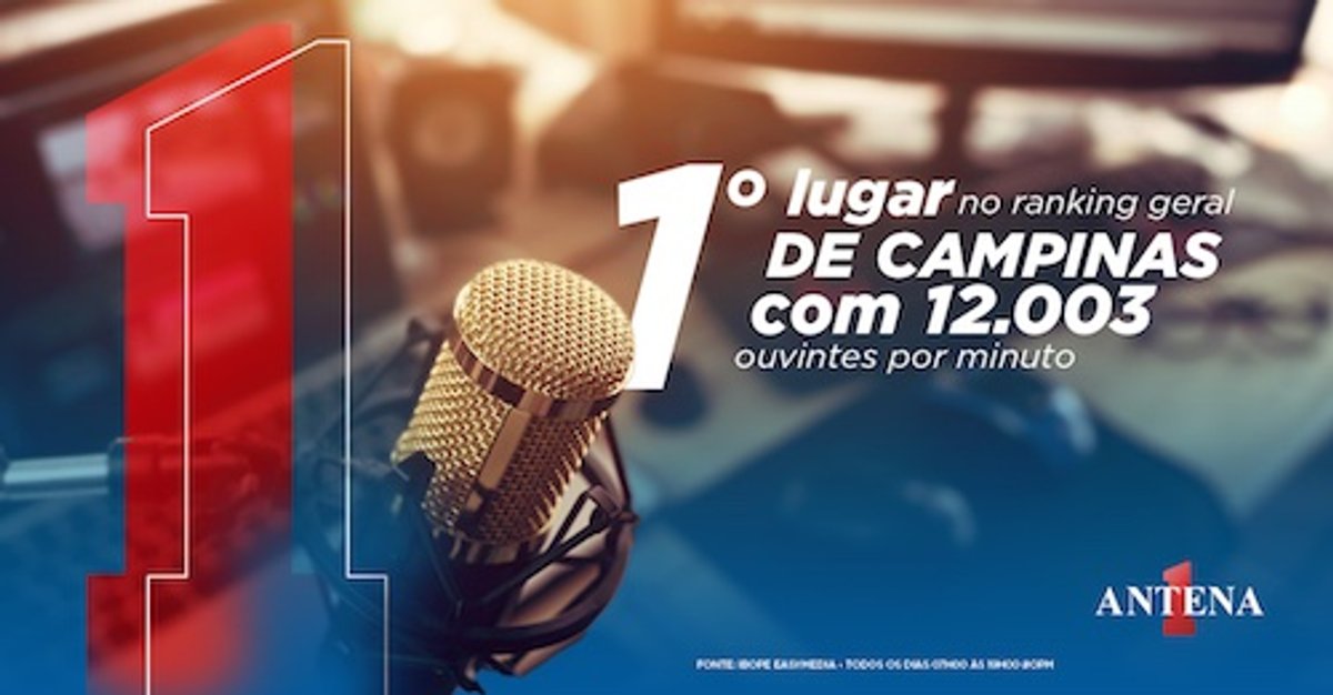 Antena 1 destaca recortes de seu desempenho de audiência em São Paulo, Brasília e Campinas