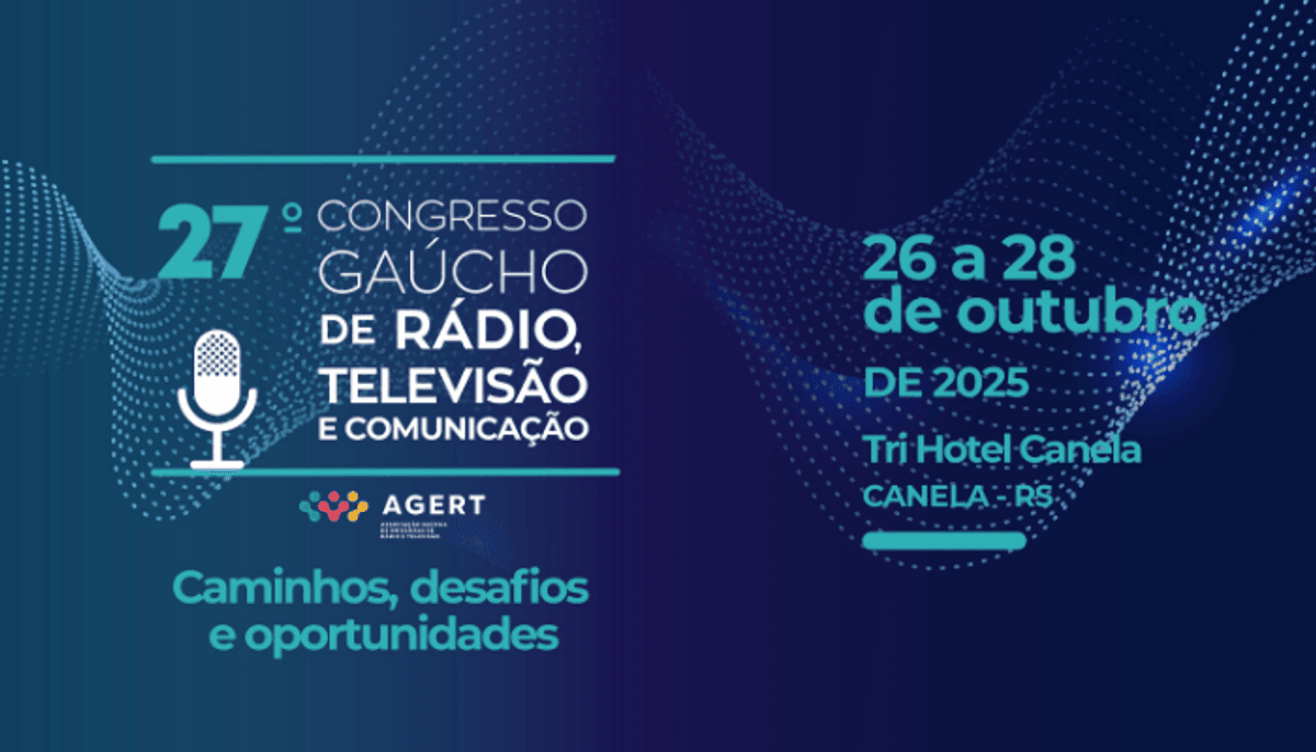 27º Congresso Gaúcho de Rádio, Televisão e Comunicação terá debates sobre inteligência artificial, futuro digital e força da radiodifusão