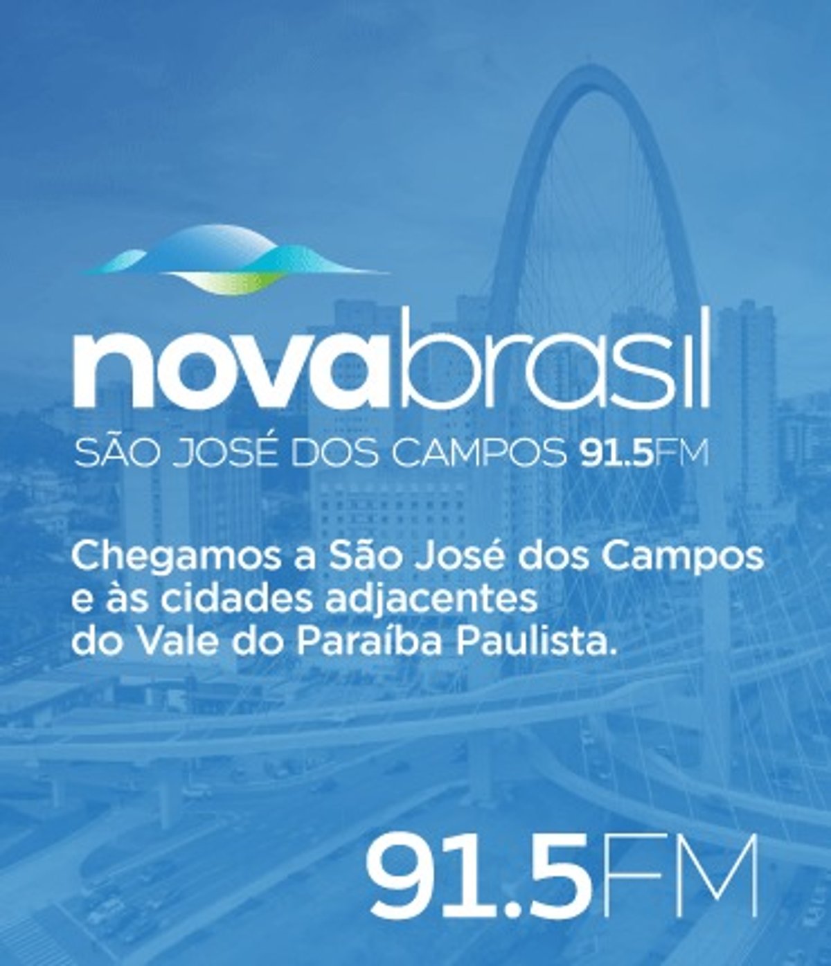 Novabrasil FM estreia em São José dos Campos (SP) nesta quinta-feira (1º)