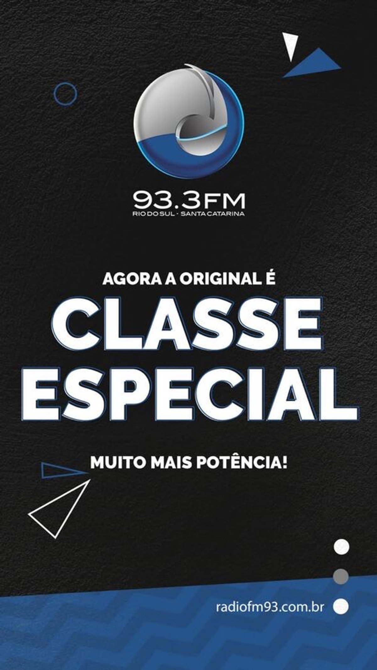 Rádio 93,3 FM anuncia ampliação técnica no Alto Vale do Itajaí (SC)