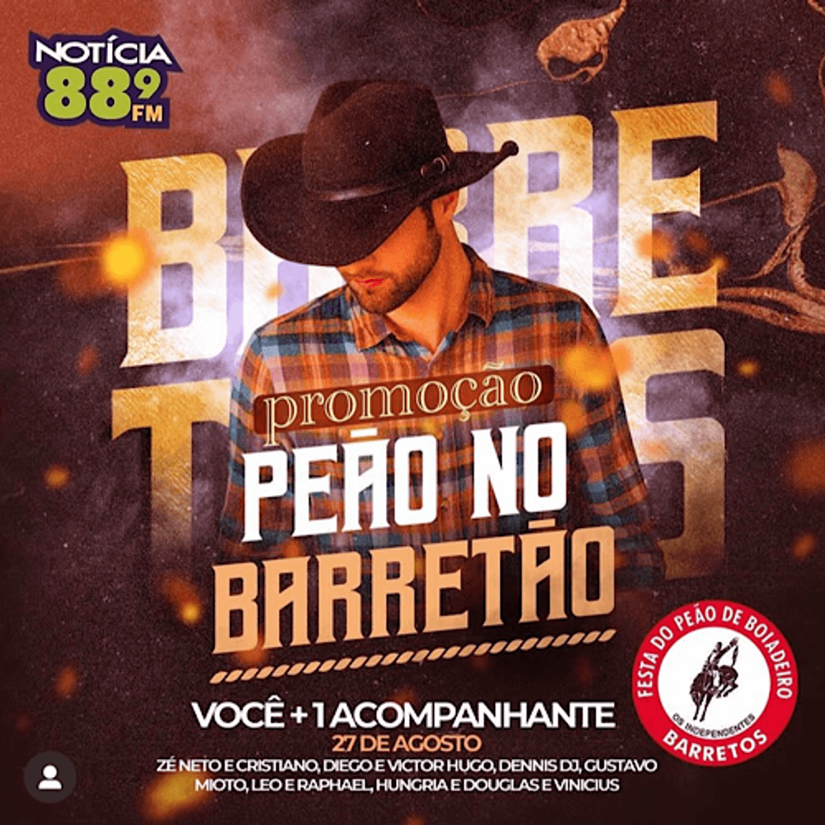 Notícia FM realiza ação para levar audiência para a Festa do Peão de Barretos