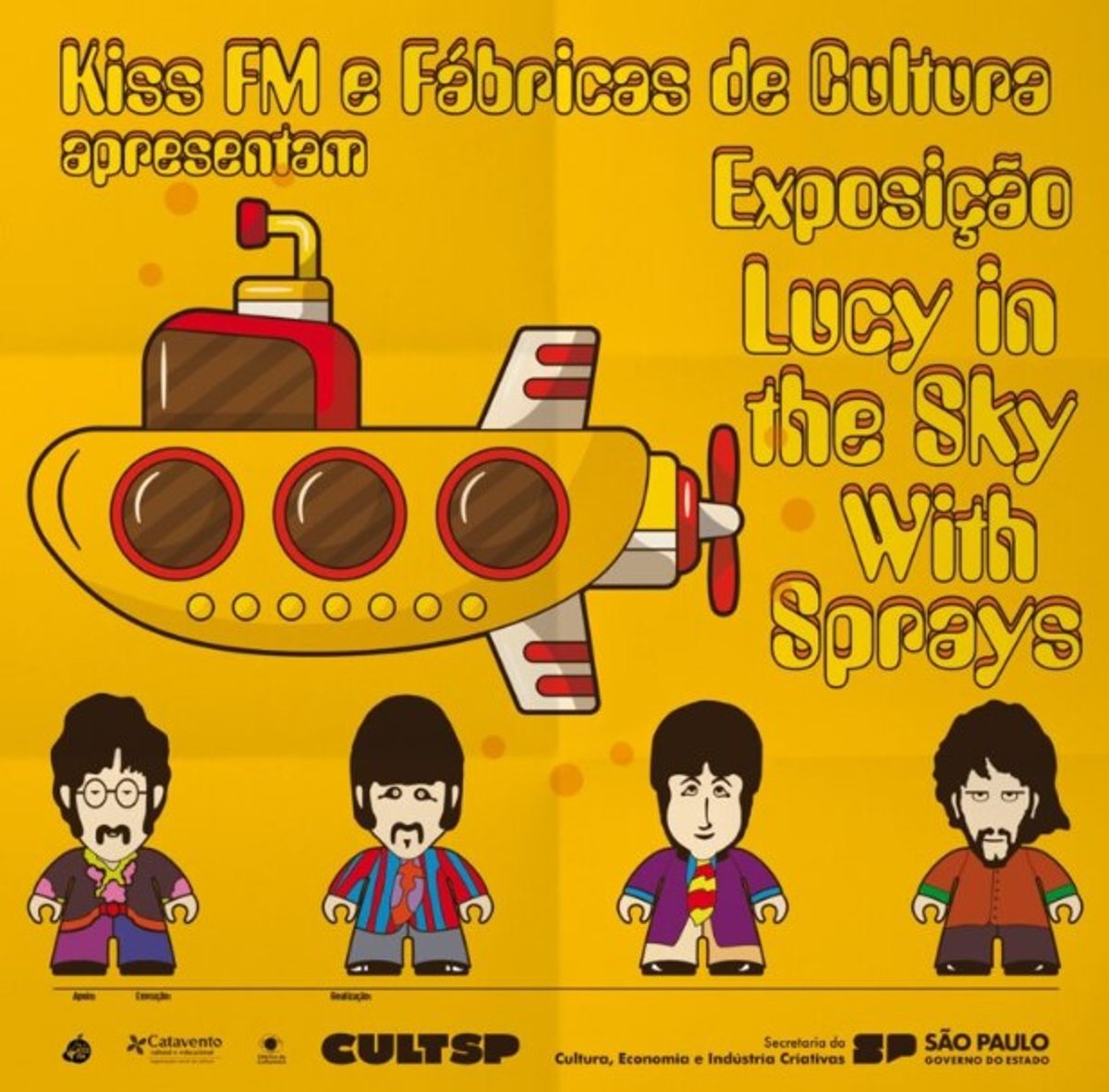 Kiss FM e Fábricas de Cultura 4.0 realizam exposição “Lucy in the Sky with Spray”