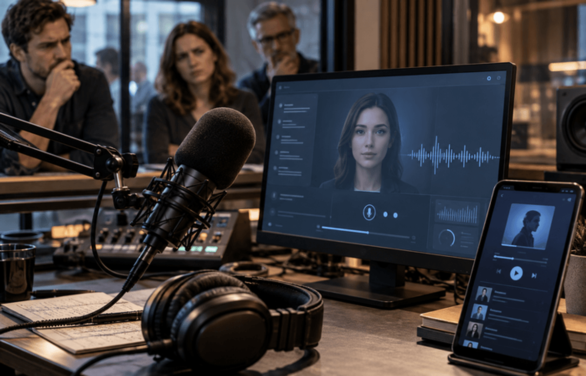 Maioria dos ouvintes de podcasts rejeita substituição de apresentadores por versões geradas por IA, aponta estudo
