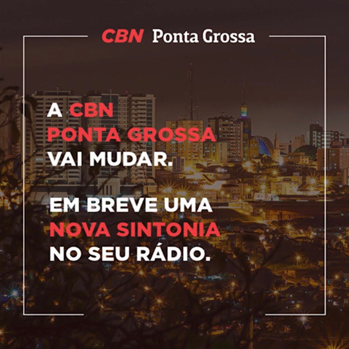 CBN e Lagoa Dourada FM alteram planos de troca de canais em Ponta Grossa