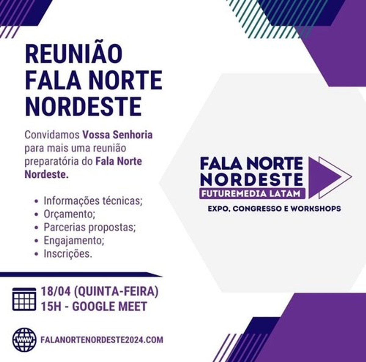 ASSERPE realiza reunião virtual para debater sobre o Fala Norte Nordeste 2024