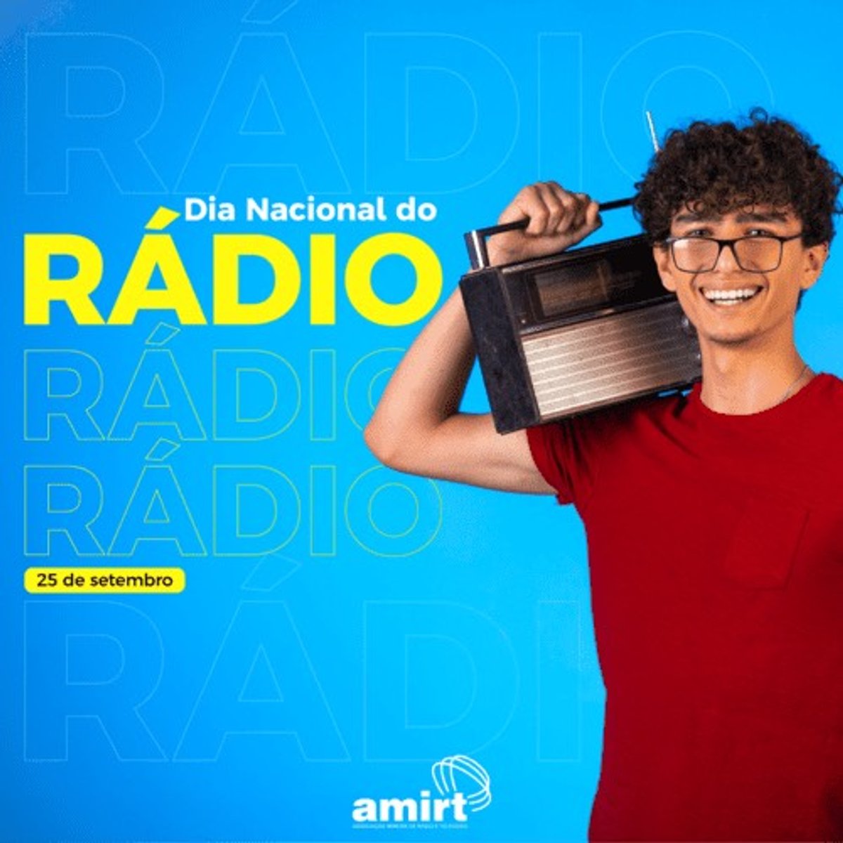 Amirt realiza campanha dedicada ao rádio. Entre os destaques estão peças sobre o Dia do Rádio