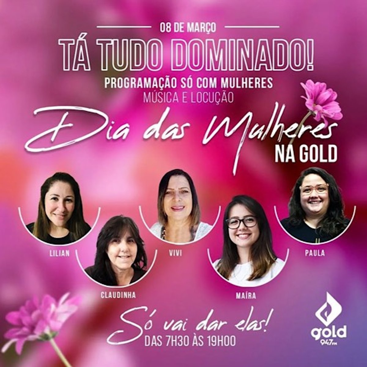 FM Gold contará hoje com programação especial dedicada ao Dia Internacional da Mulher