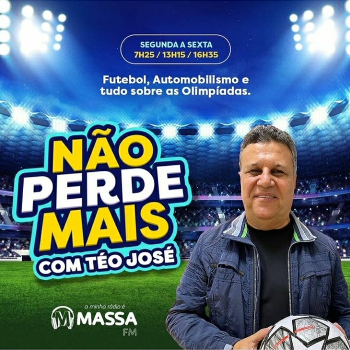 Massa FM insere o boletim “Não Perde Mais” com o narrador esportivo Téo José