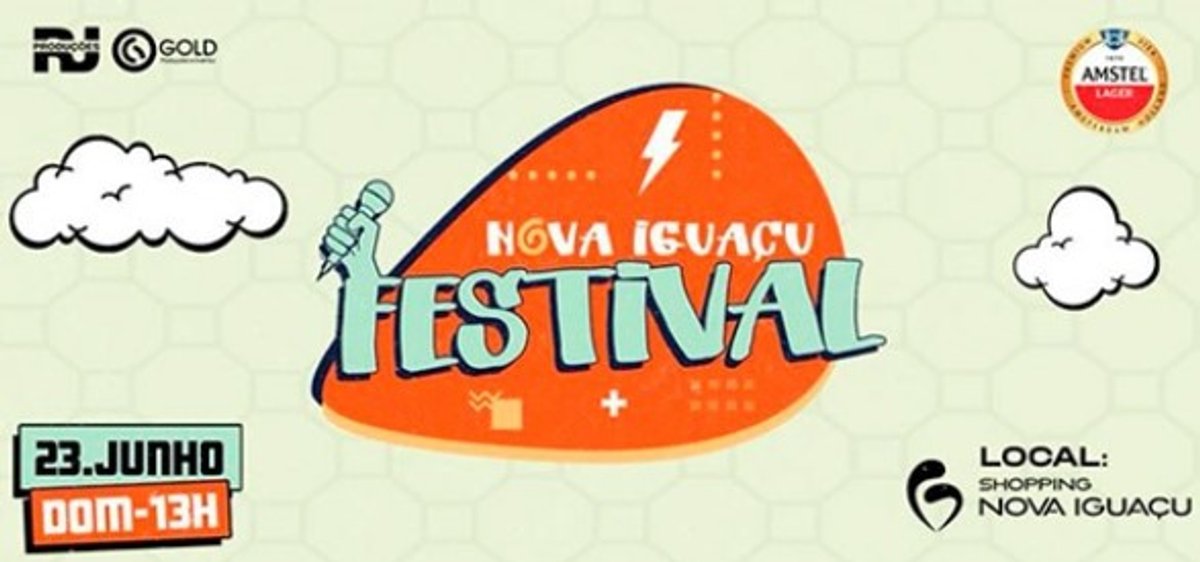 FM O Dia é a rádio oficial do Festival Nova Iguaçu, que ocorre no próximo domingo (23)