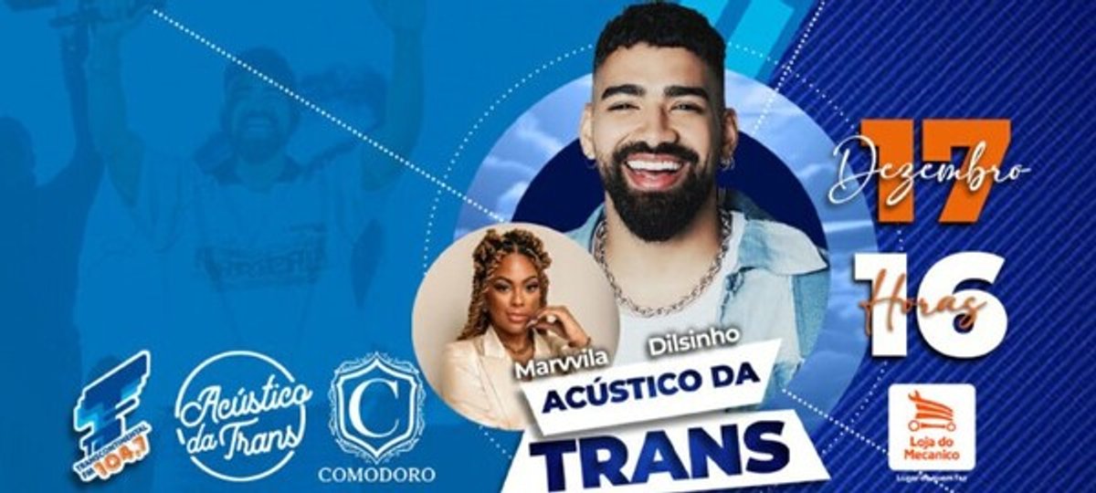 Transcontinental FM realiza Acústico da Trans com Dilsinho no dia 17