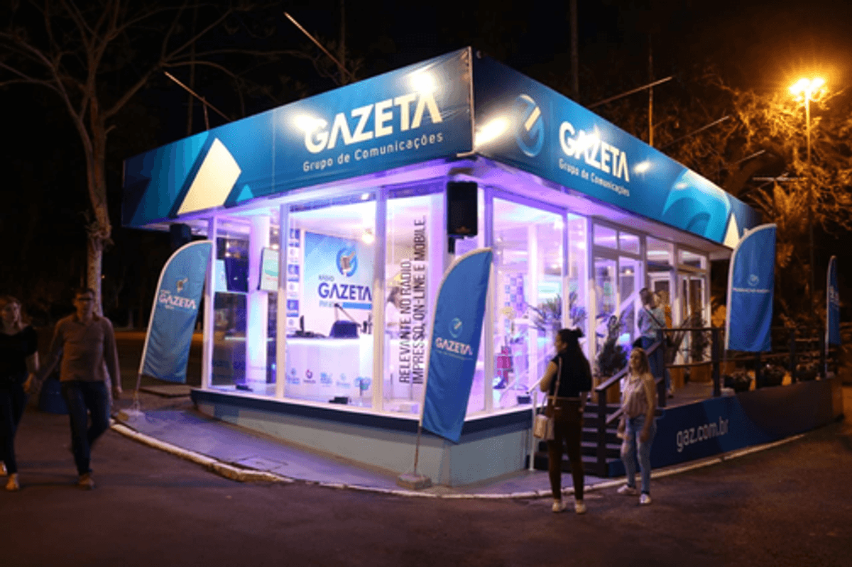 Gazeta FM e Portal Gaz contam com estrutura no local e cobrem a Oktoberfest, em Santa Cruz do Sul