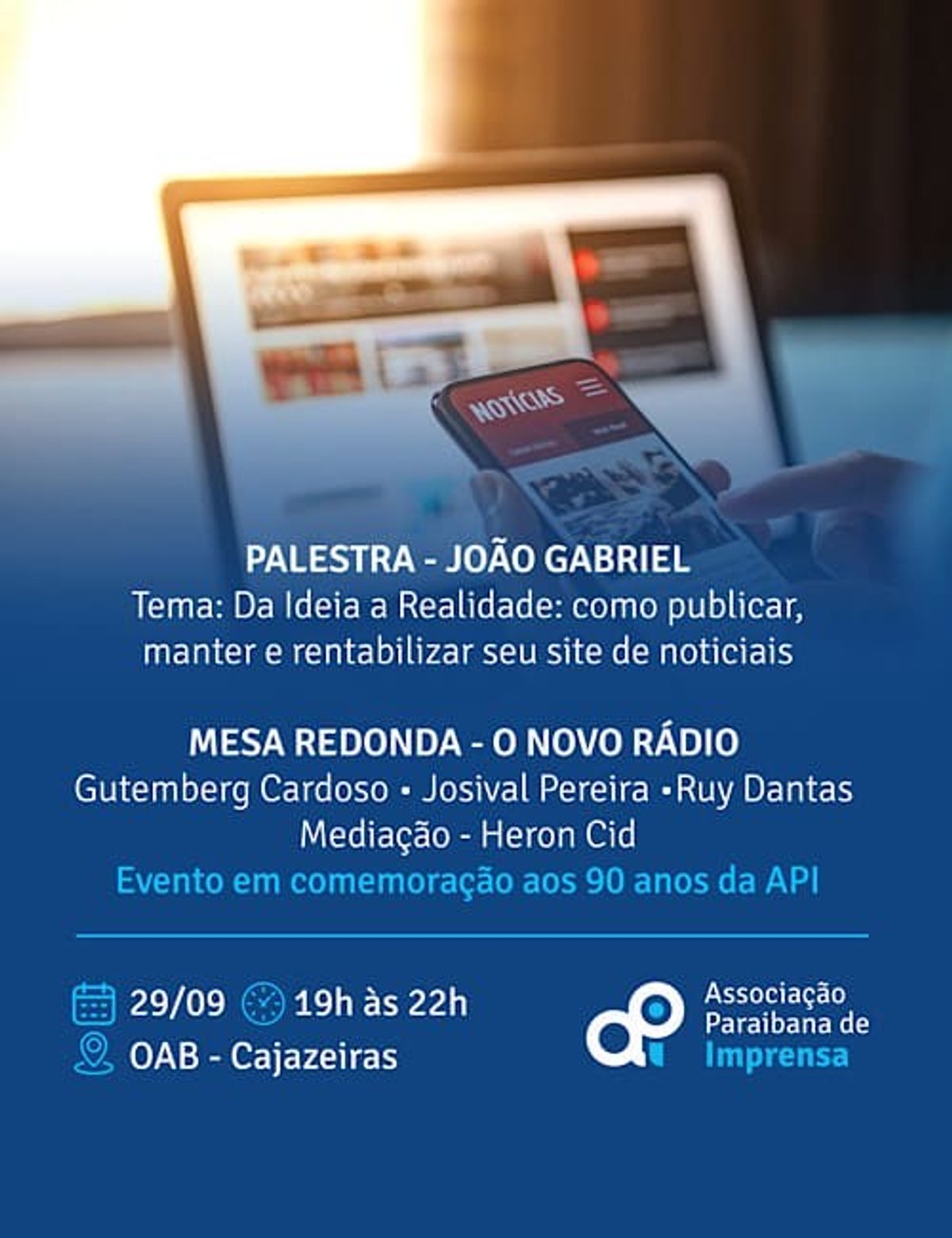 Associação Paraibana de Imprensa realiza encontro para debater sobre o rádio e o jornalismo digital