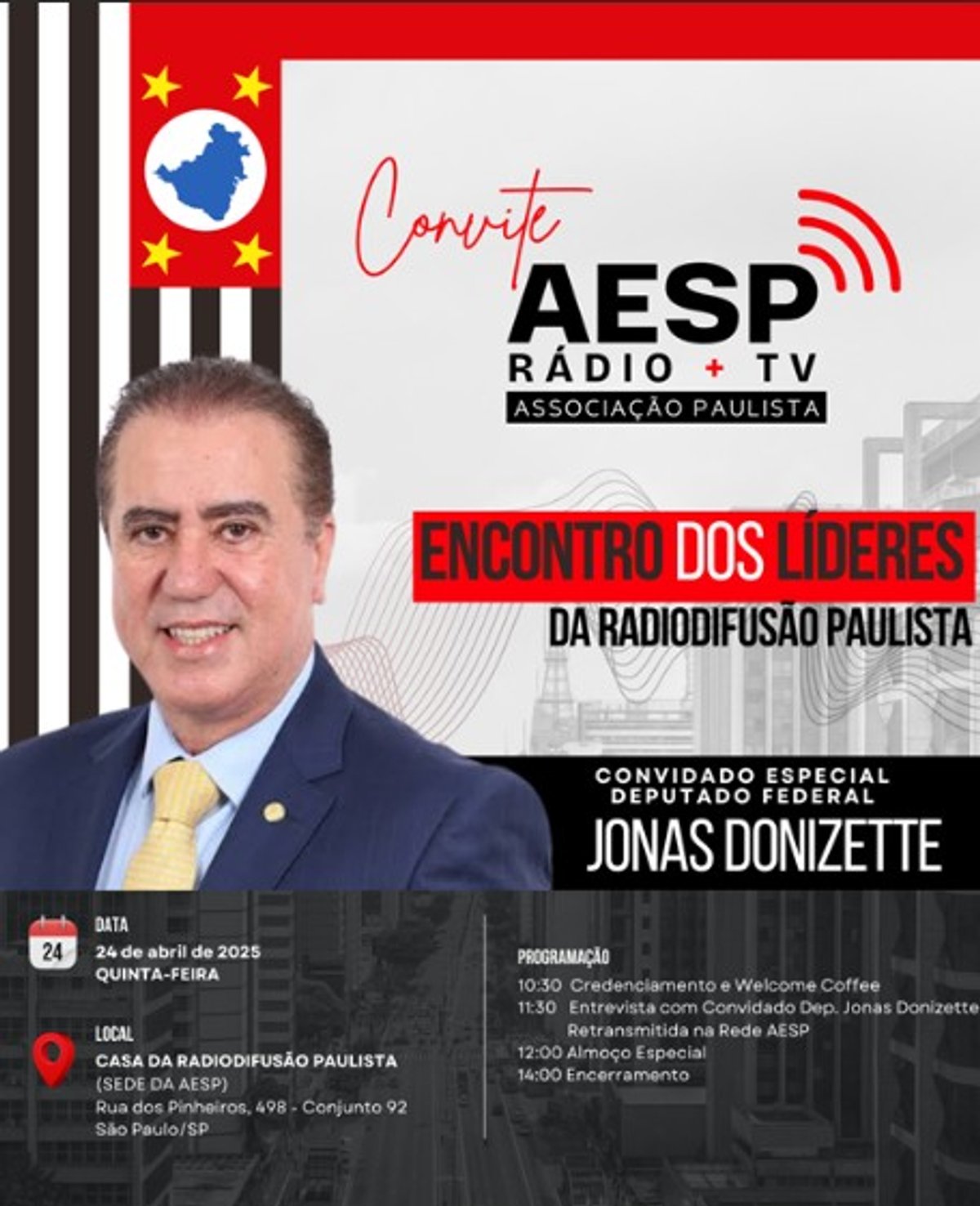 AESP promove Encontro Especial com o deputado Jonas Donizette em comemoração aos seus 90 anos