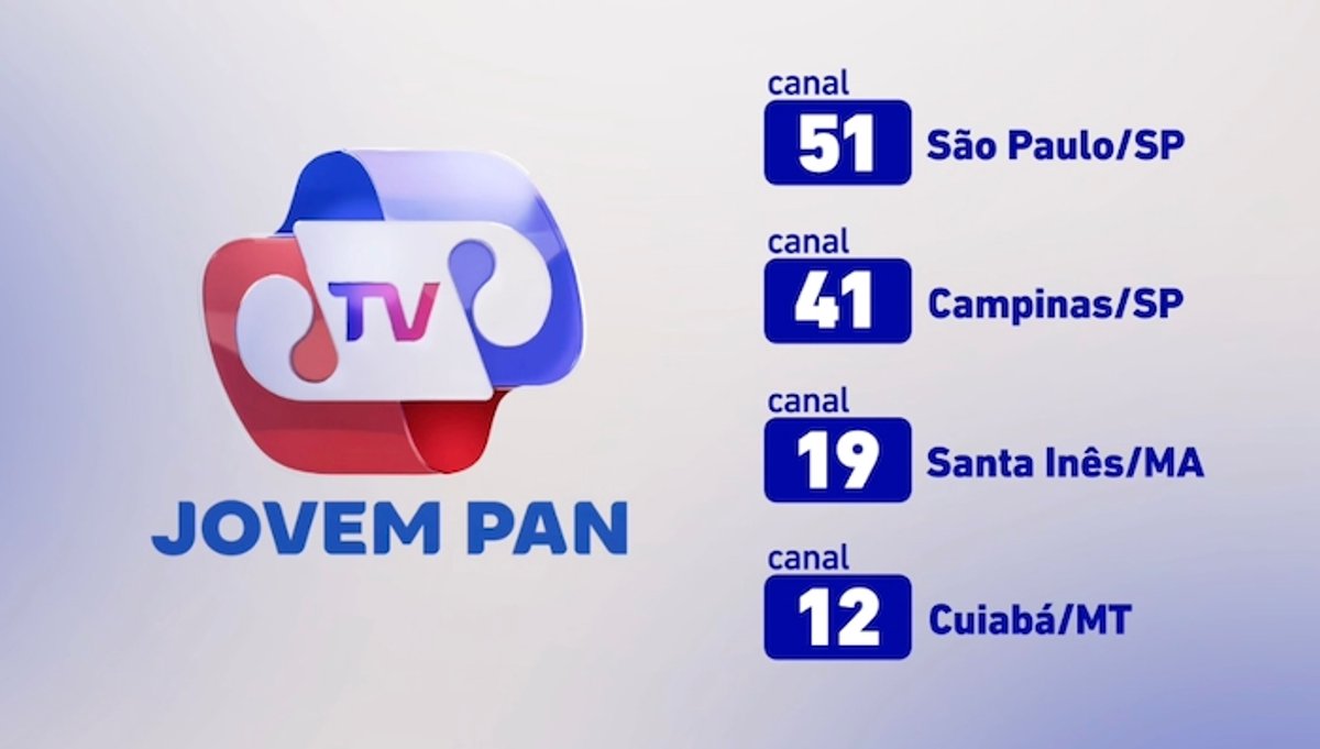Jovem Pan estreia na TV aberta neste sábado (17) em São Paulo, Campinas, Cuiabá e Santa Inês (MA)