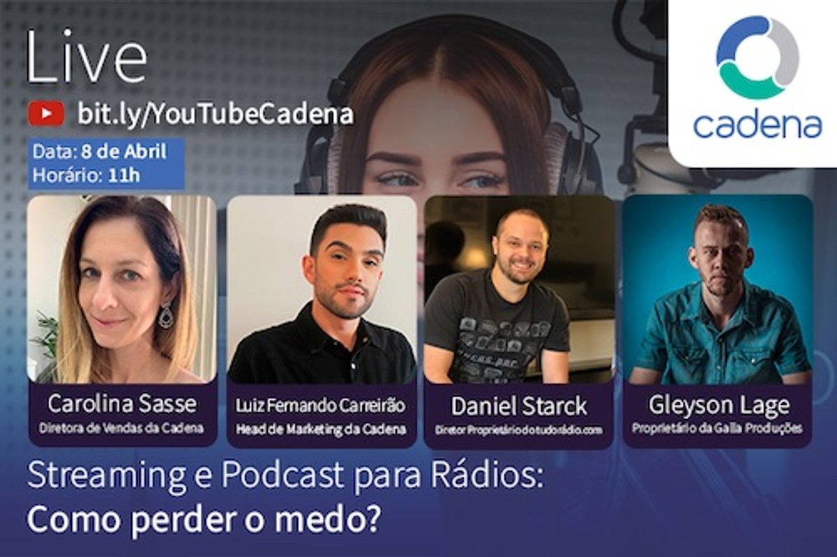 Streaming e produção de podcasts estarão em pauta em live com a participação do tudoradio.com