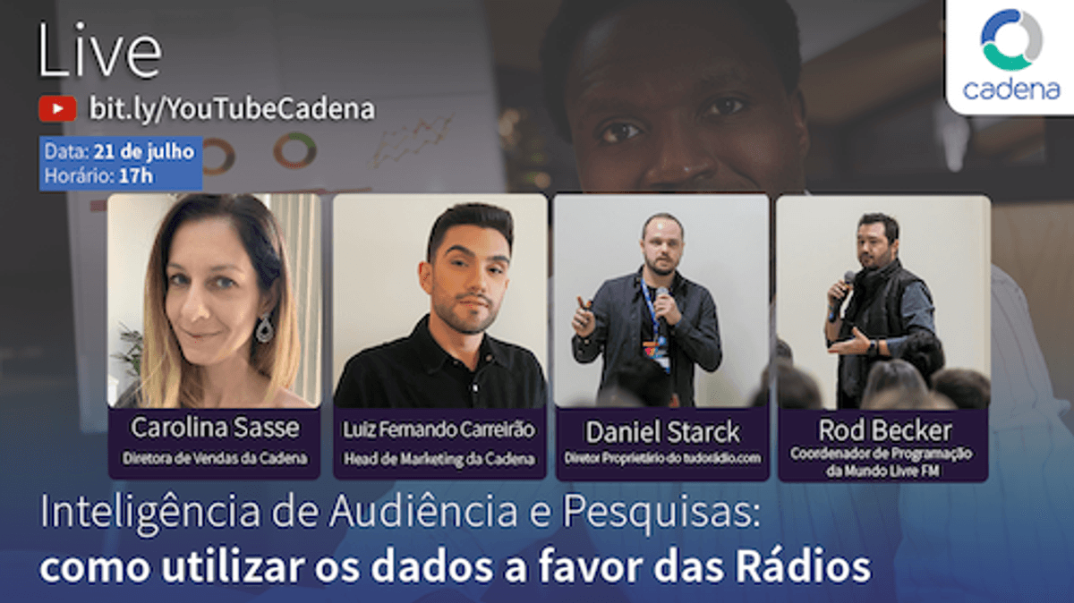 Live debate o uso de dados de audiência e pesquisas como estratégia para as rádios