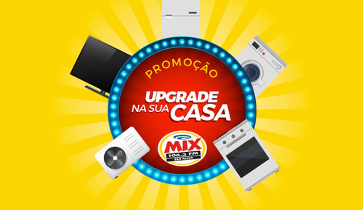 Rádio Mix FM promove ação "Upgrade na Sua Casa" e contempla audiência com diversos produtos