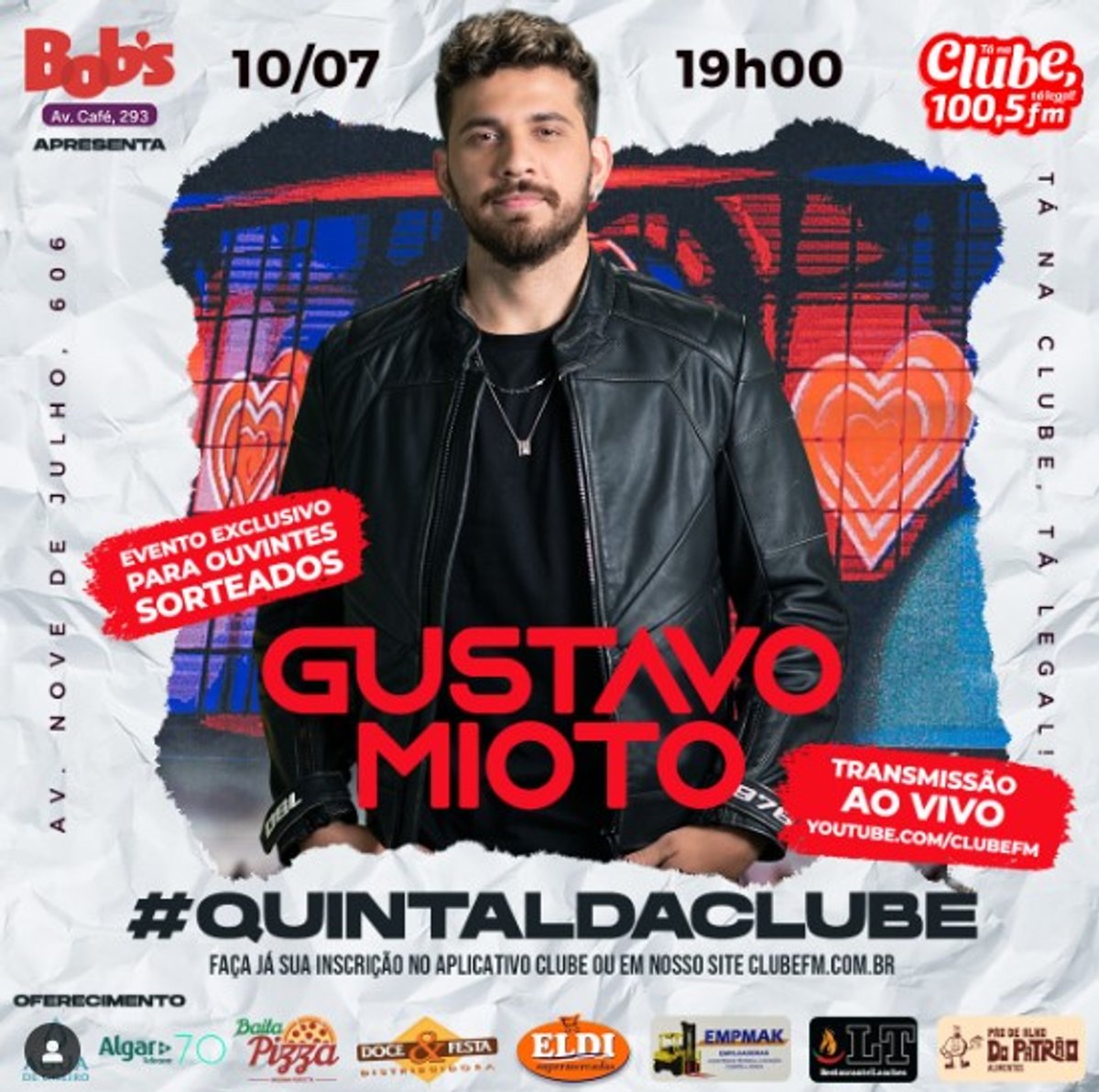 Clube FM retoma projeto Quintal da Clube com shows exclusivos e ação solidária em Ribeirão Preto (SP)