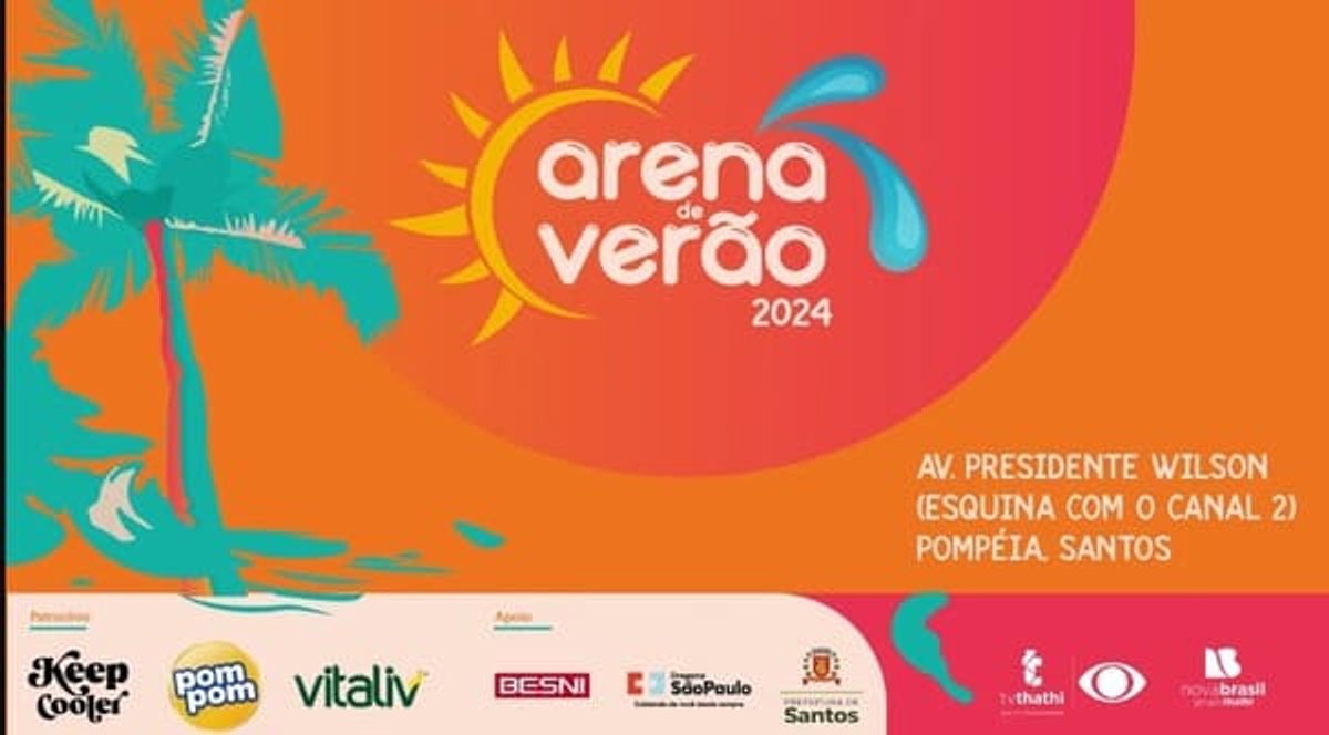 Arena de Verão da Novabrasil FM inicia sua 12ª edição no próximo final de semana na Baixada Santista