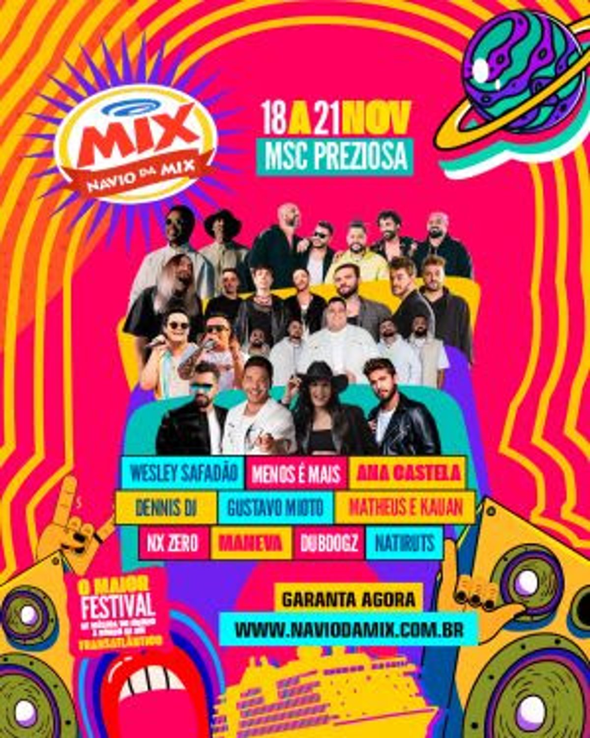 Rádio Mix FM realiza cruzeiro Navio da Mix no próximo final de semana