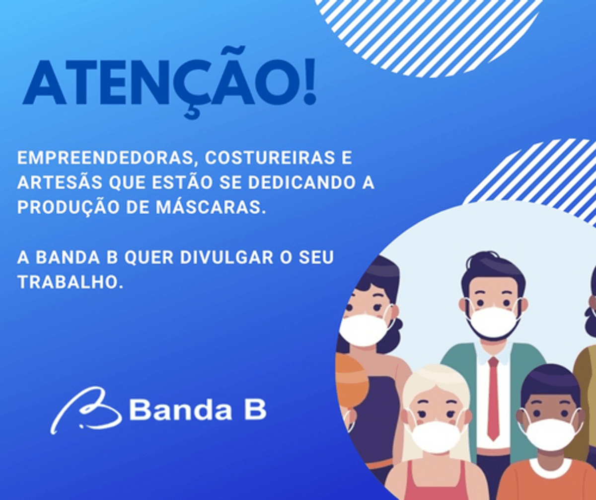 Rádio Banda B promove iniciativa voltada à divulgação de fabricação e comercialização de máscaras na Grande Curitiba