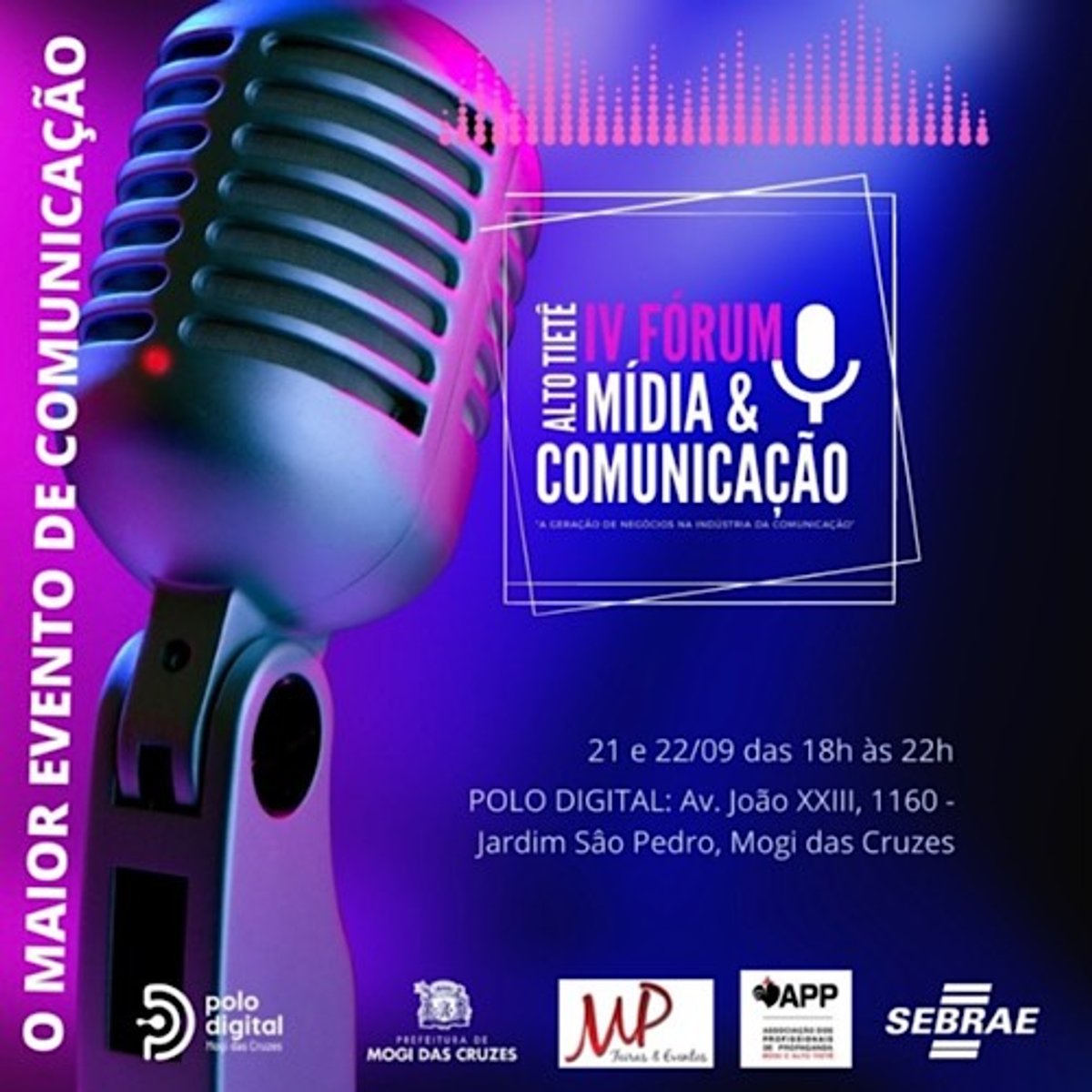Sebrae-SP promove o IV Fórum de Mídia & Comunicação no Alto Tietê