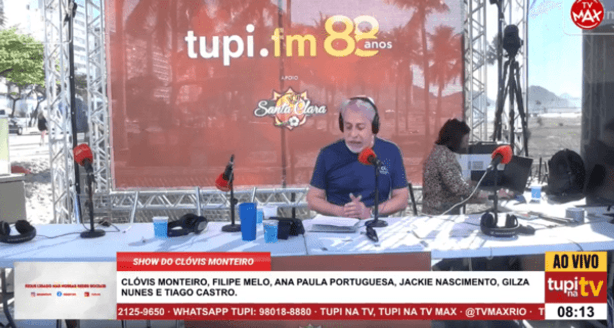 Super Rádio Tupi completa 88 anos em operação com ações em Copacabana