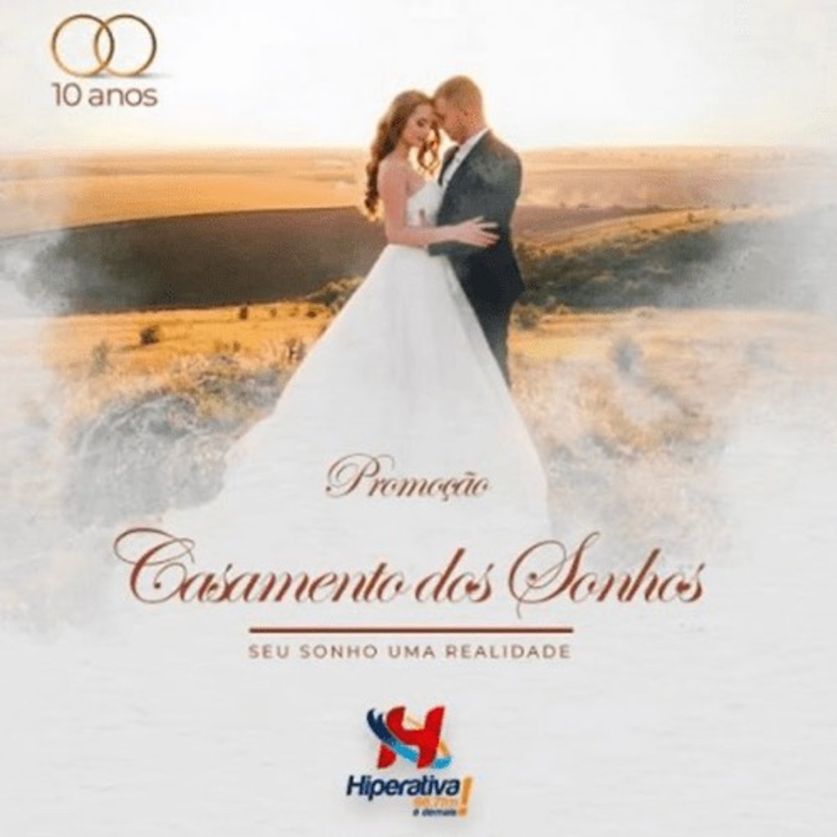 Hiperativa FM lança promoção para contemplar audiência com cerimônia de casamento