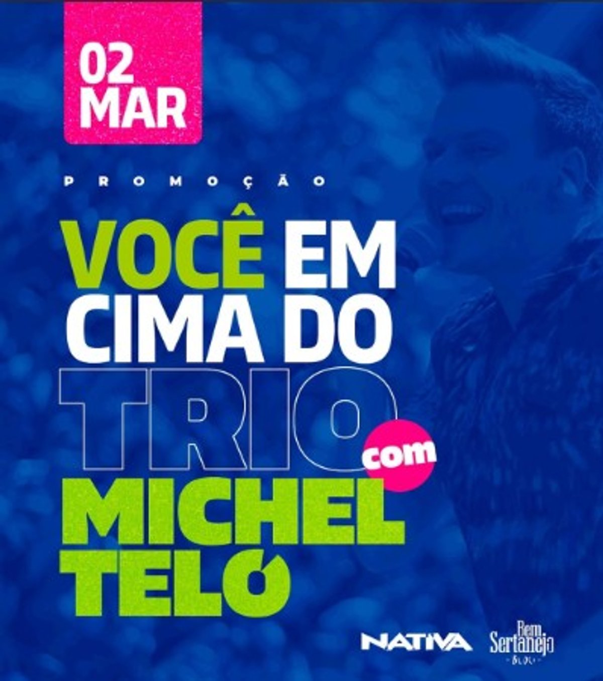 Nativa FM realiza promoção para o Carnaval com Michel Teló no trio elétrico em São Paulo