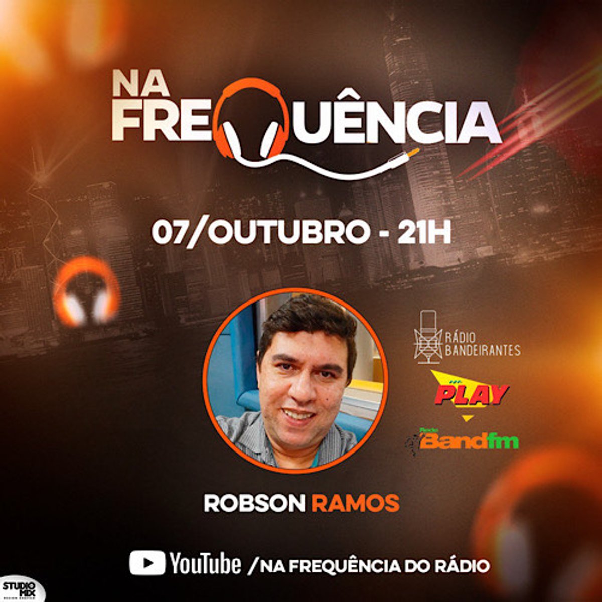 Radialista Robson Ramos é o convidado desta quinta (7) do Na Frequência do Rádio