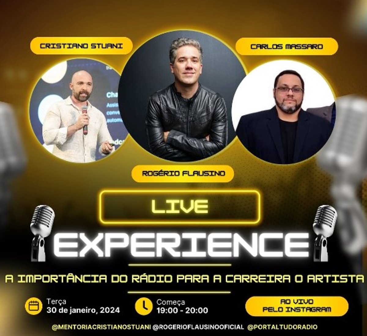 Live Experience inicia 2024 com vocalista do Jota Quest, Rogério Flausino, nesta terça-feira (30)