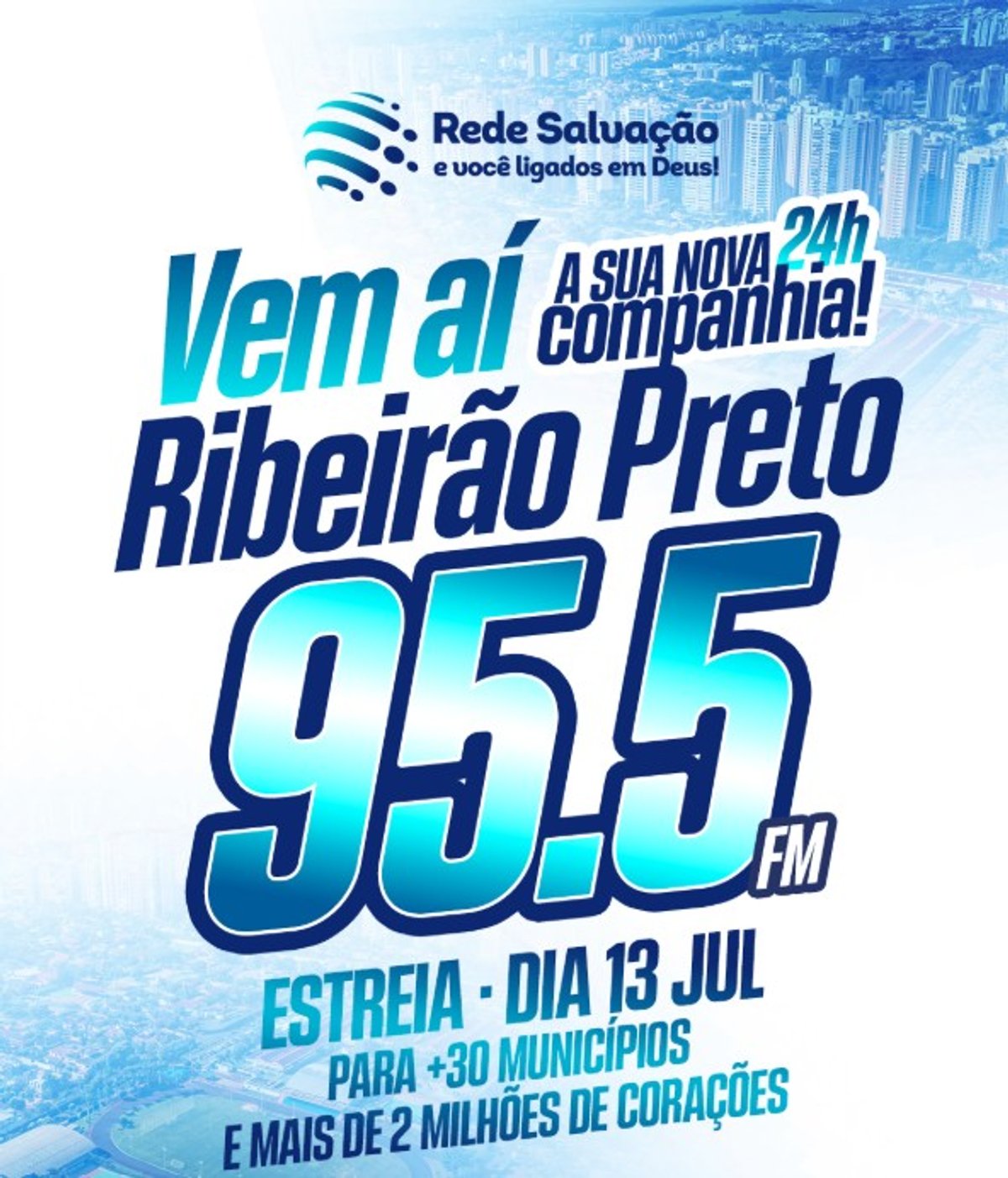 Rede Salvação FM inicia operação em Ribeirão Preto (SP)