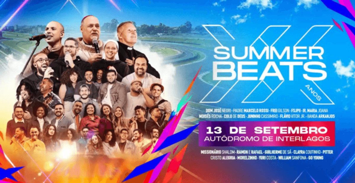 Rádio Canção Nova transmite Summer Beats 2026 direto do Autódromo de Interlagos neste domingo (13)