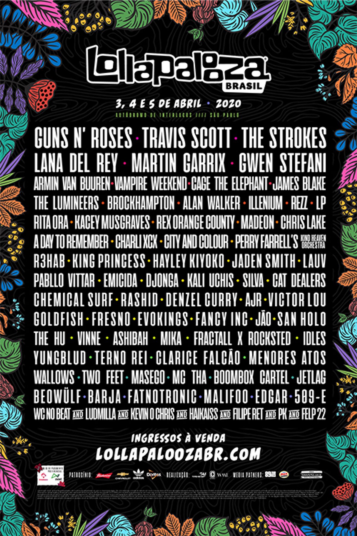 Rádio Mix FM e 89 A Rádio Rock aparecem como rádios oficiais do festival Lollapalooza em São Paulo