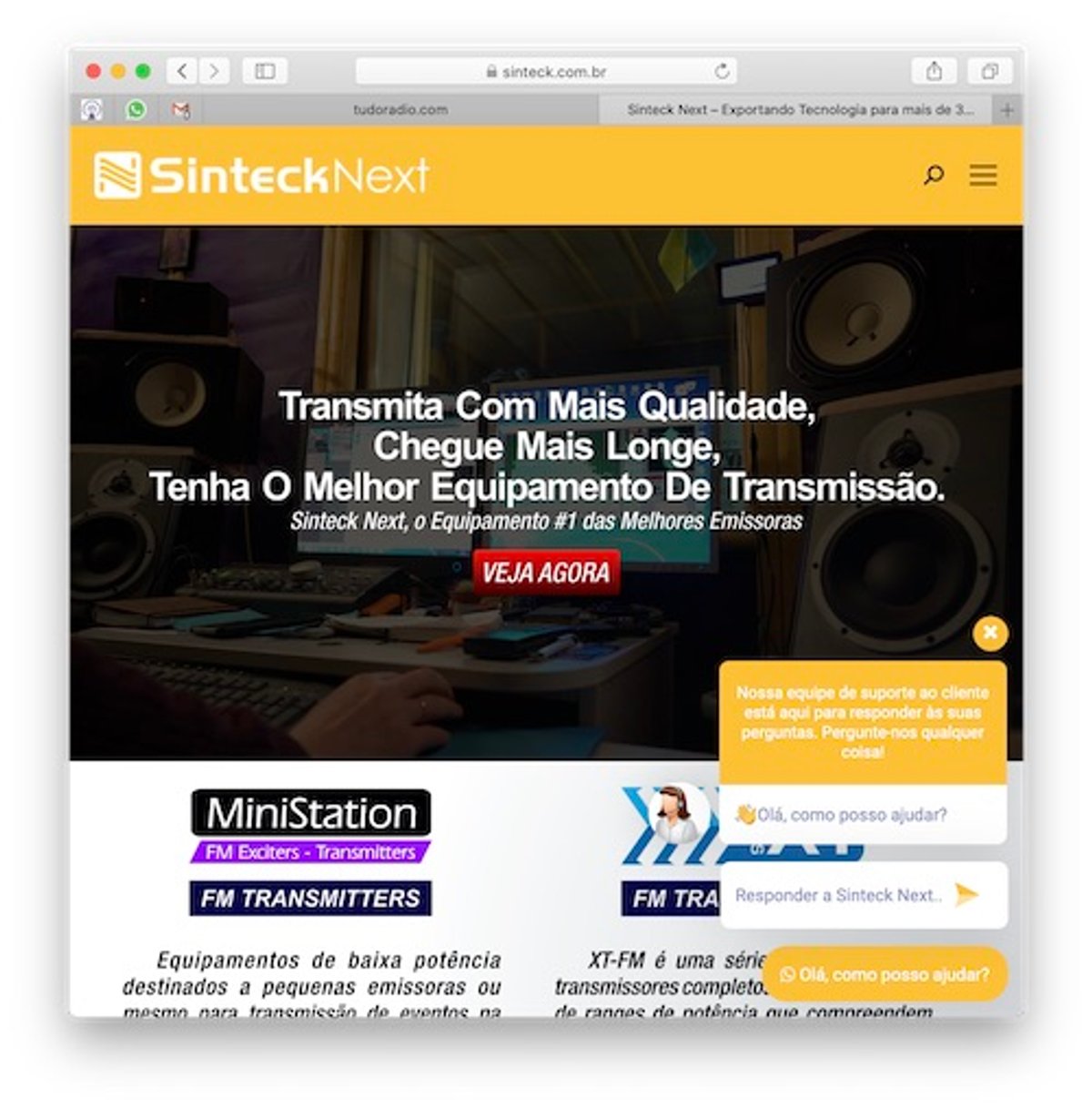 Sinteck está com novo site que amplia funcionalidade e disponibiliza vídeos com orientações aos radiodifusores