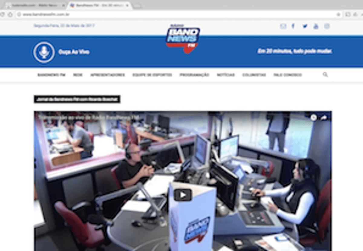 BandNews FM estreia novo portal na internet. Canal da FM no YouTube fica em destaque
