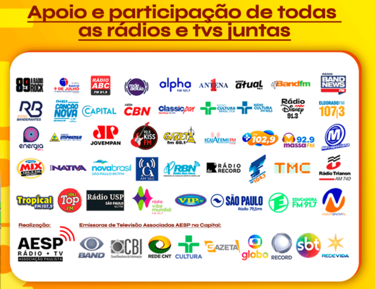 AESP realiza Festival de Rádio e Televisão Paulista no próximo fim de semana em São Paulo