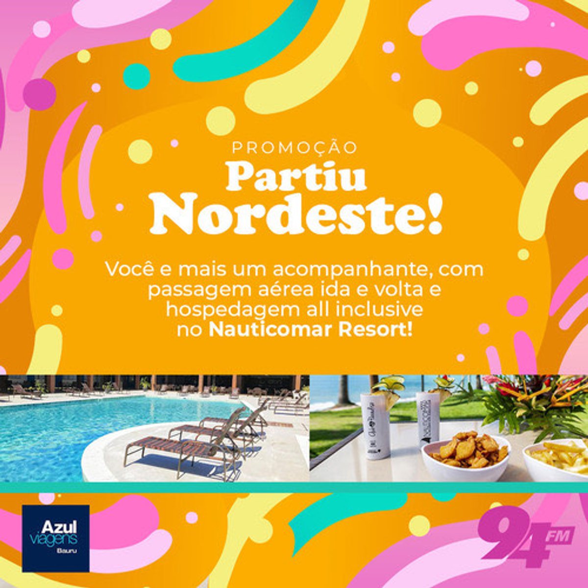 94 FM promove ação que premia audiência com viagem para Porto Seguro (BA)