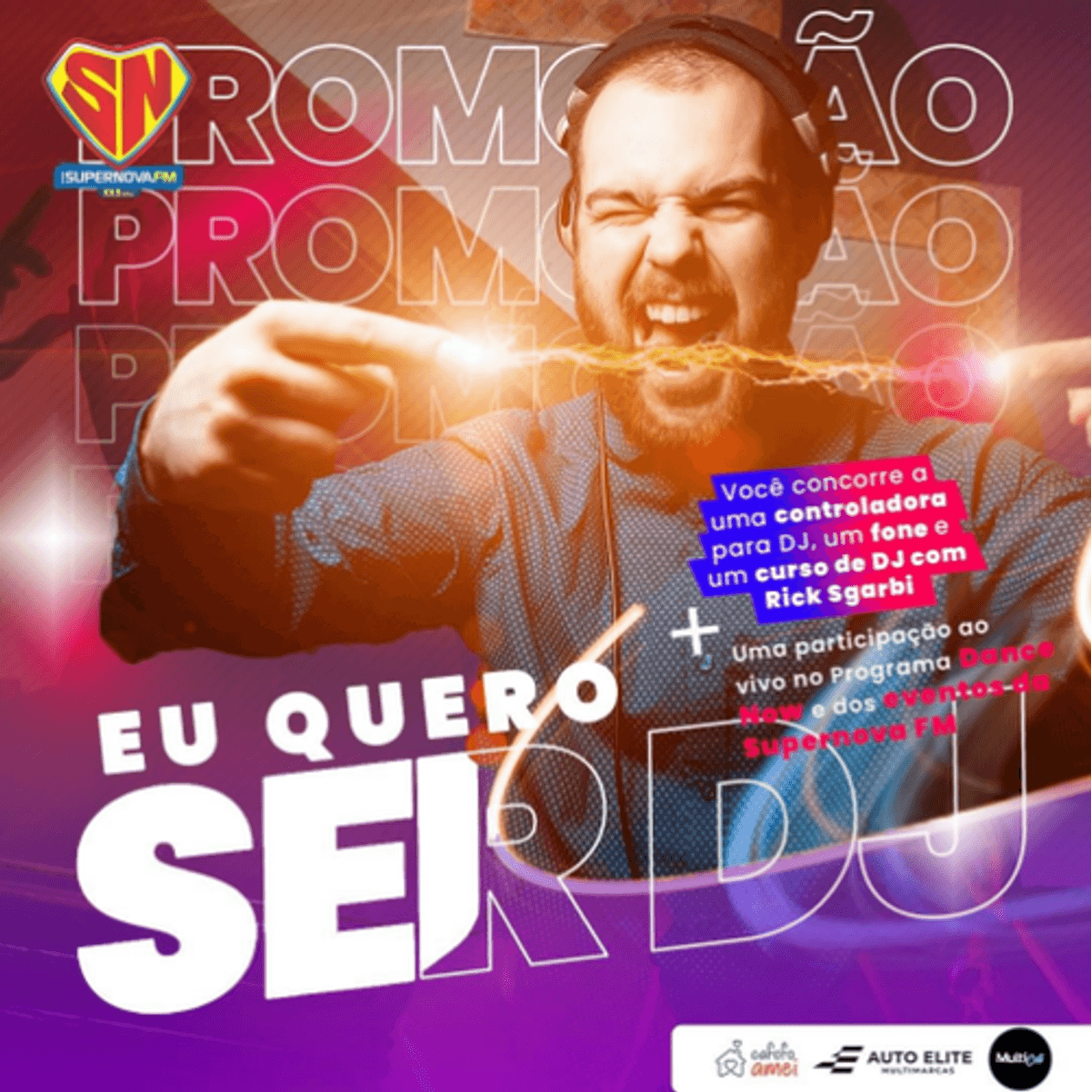 Ação da Supernova FM oferece equipamentos de DJ, curso e espaço no programa Dance Now em Jaraguá do Sul