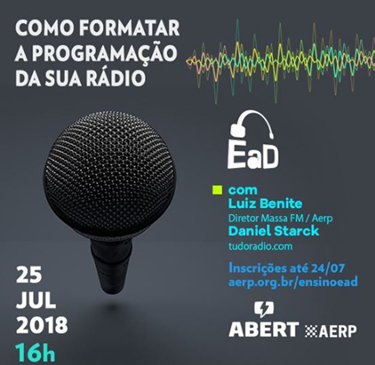 Curso EaD da AERP/ABERT sobre programação musical será ministrado por Daniel Starck e Luiz Benite