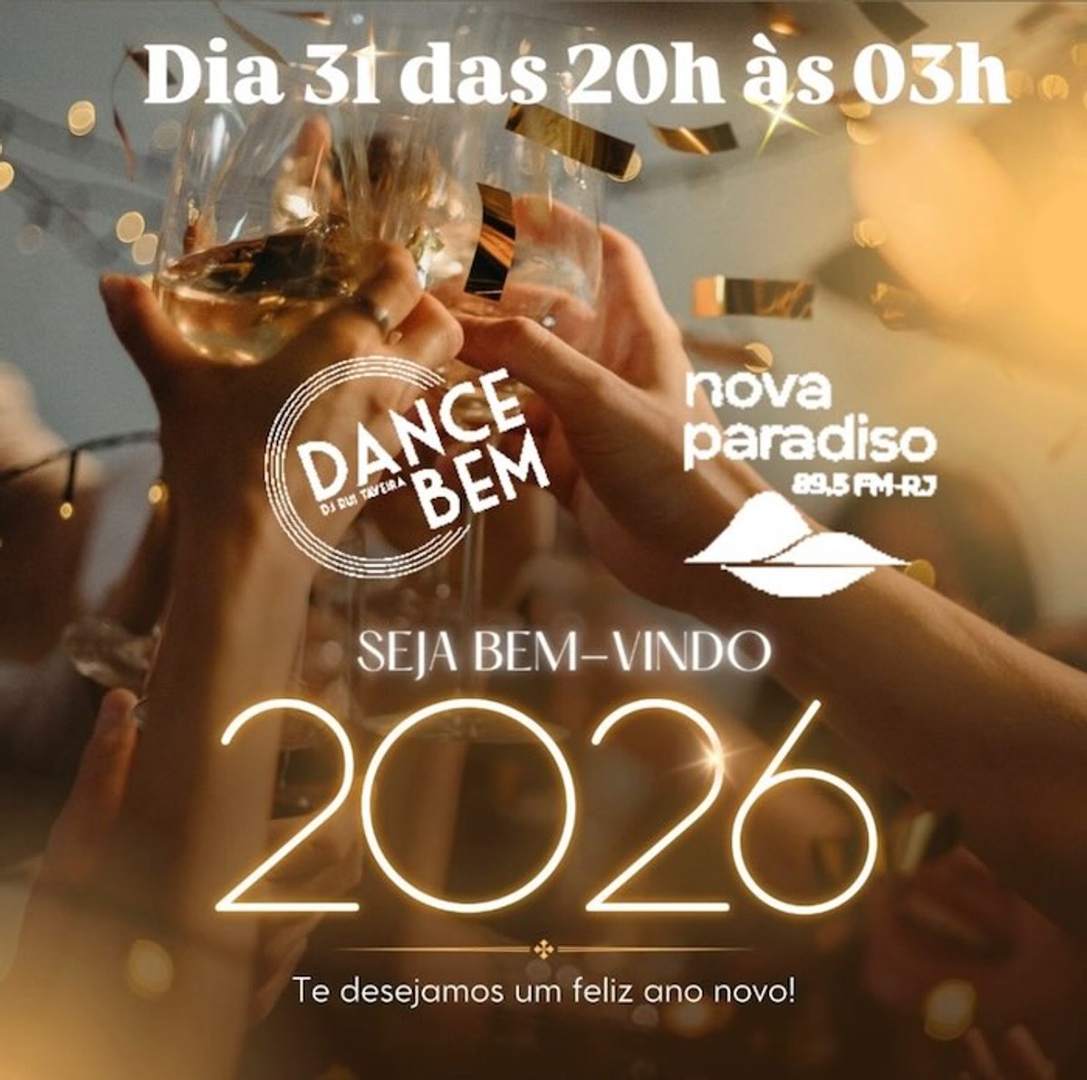NovaParadiso FM prepara especial de Réveillon com sete horas de programação musical no Rio de Janeiro
