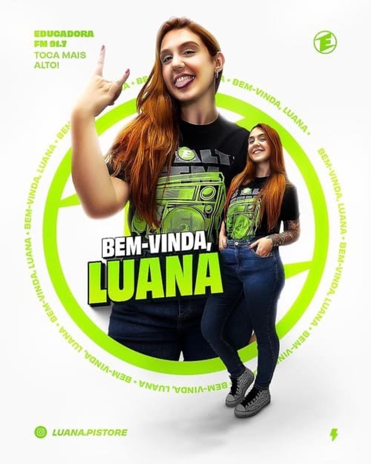 Educadora FM anuncia chegada de Luana Pistore, nova comunicadora da rádio em Campinas (SP)