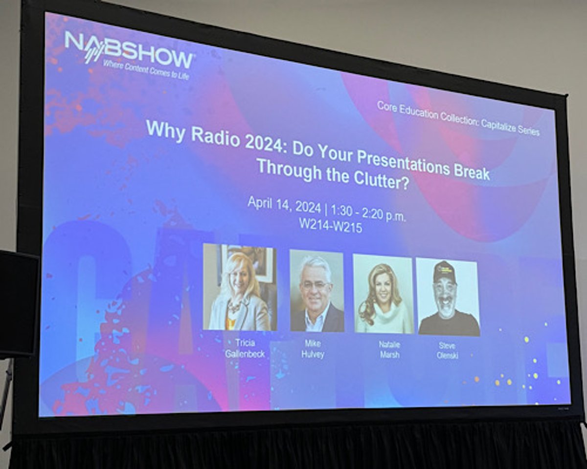 Mesmo com consumo elevado, rádio segue com desafios na publicidade. Tema é debatido no NAB Show 2024