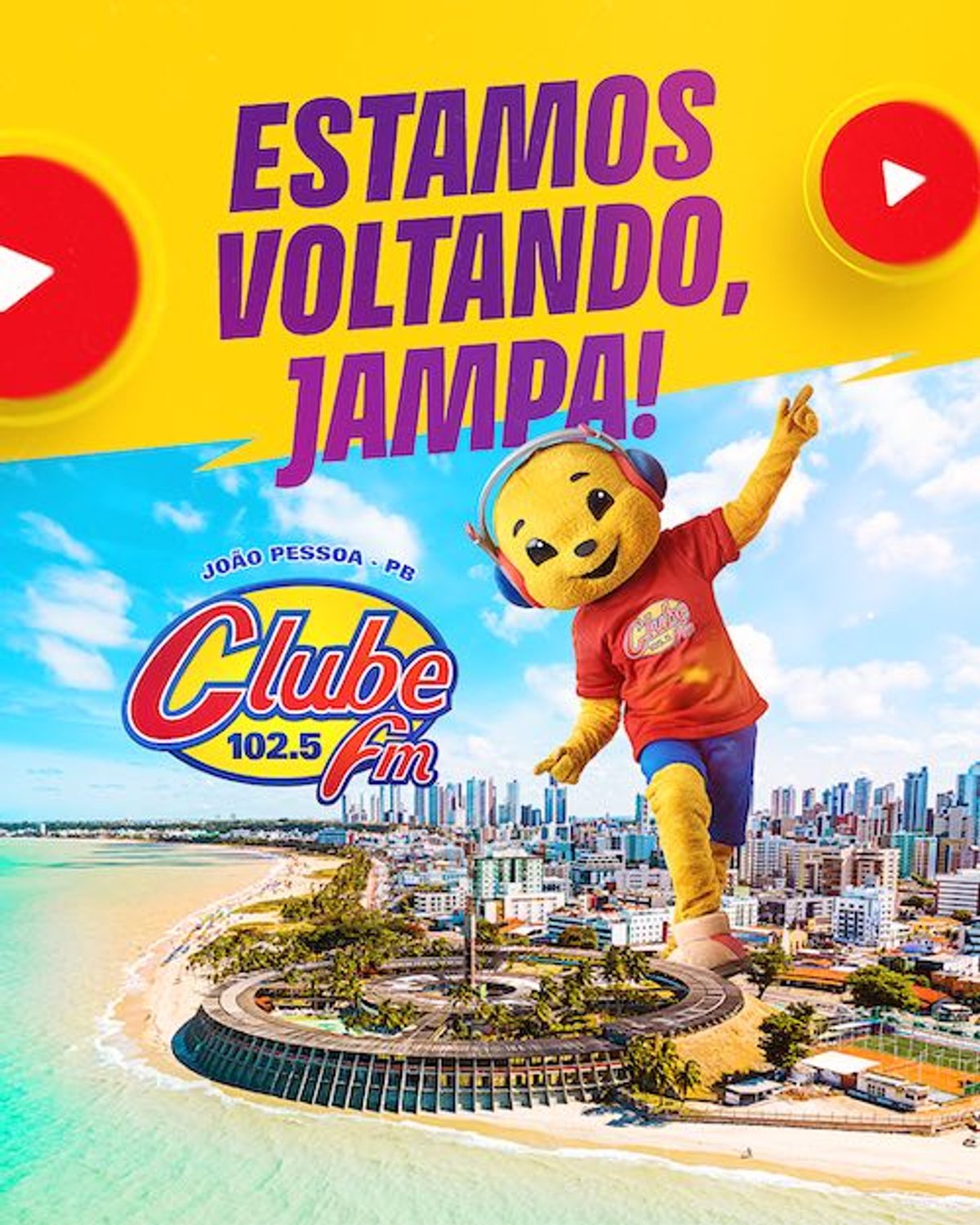 Clube FM retoma nesta quarta-feira (6) sua trajetória em João Pessoa (PB); outras estreias estão próximas