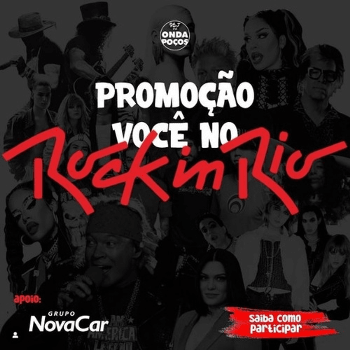 Onda Poços FM realiza ação voltada ao sorteio de ingresso para o Rock in Rio