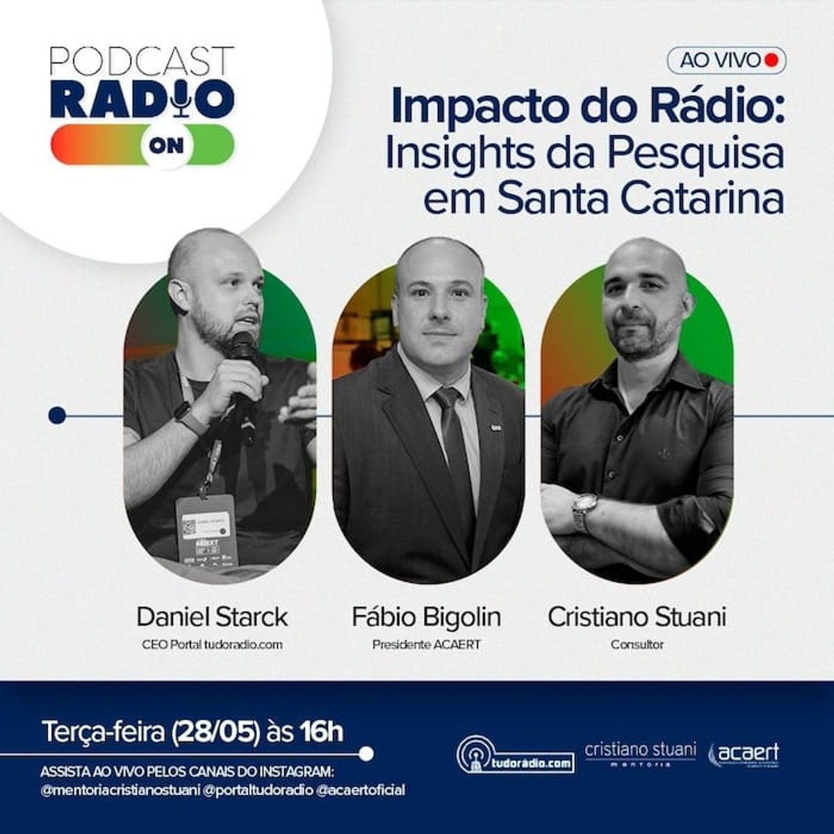 Radio On vai abordar impacto do rádio em Santa Catarina com presidente da ACAERT, Fábio Bigolin