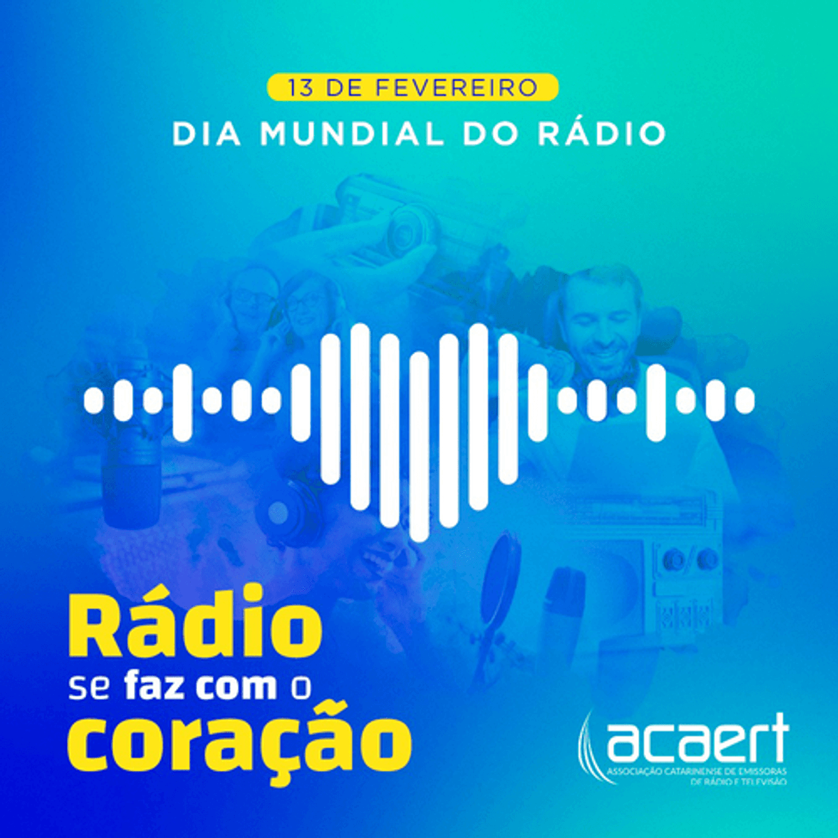ACAERT elabora spot voltado às comemorações do Dia do Rádio. Campanha inclui materiais para as redes sociais