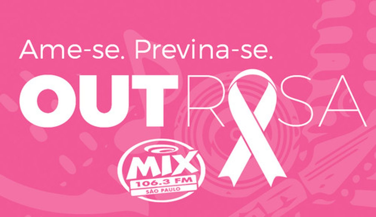 Rádio Mix FM realiza ações especial para divulgação do Outubro Rosa