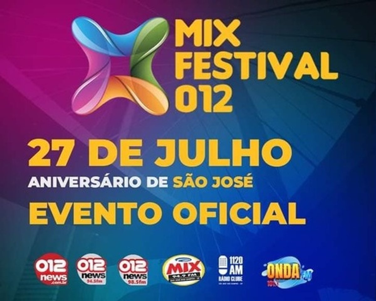 Grupo 012 News apresenta hoje festival em comemoração aos 256 anos de São José dos Campos