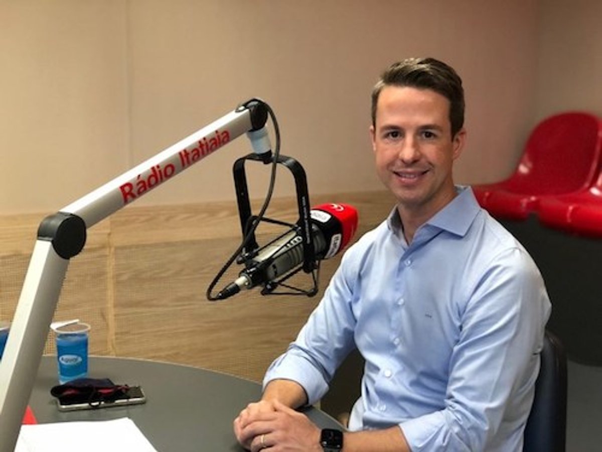 Rubens Menin e Emanuel Carneiro apresentam Diogo Dias Gonçalves como presidente da Rádio Itatiaia